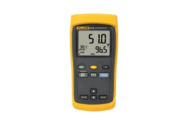 FLUKE-51-2 60HZ - TERMÔMETRO COM PONTA DE PROVA DIGITAL PORTÁTIL - 51-II