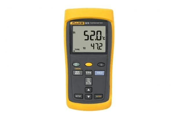 FLUKE-52-2 60HZ - TERMÔMETRO DIGITAL COM PONTA DE PROVA DUPLA 52 II
